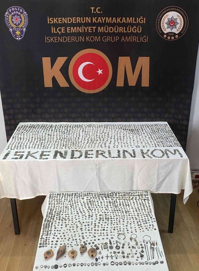 İ̇skenderun’da Tarihi Eser Operasyonu