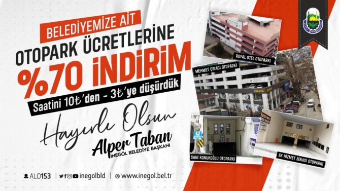 İ̇negöl Belediyesi’nden Otopark Çağrısı