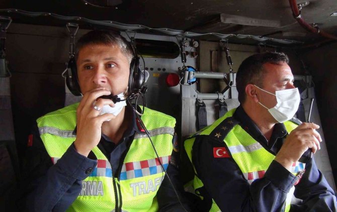 Jandarma’dan Bayram Öncesi Helikopterli Denetim