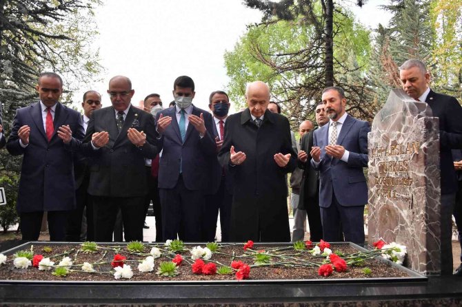 Mhp Genel Başkanı Bahçeli Alparslan Türkeş’in Anıt Mezarını Ziyareti Sonrası Açıklamalar
