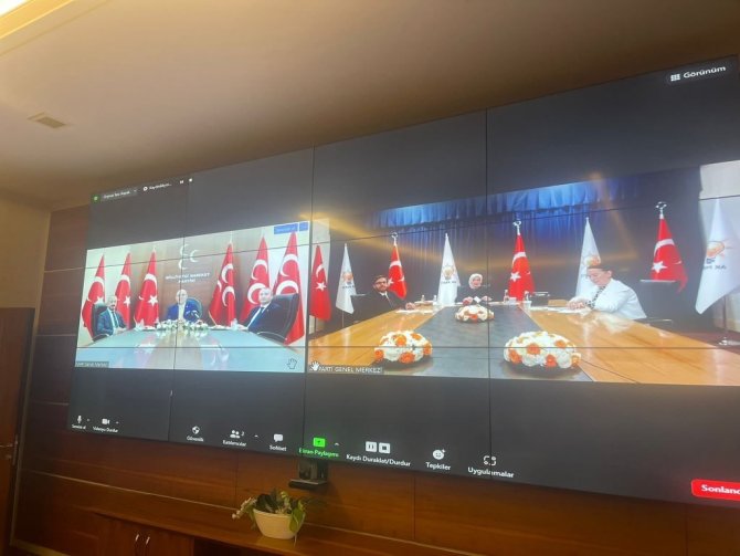 Ak Parti’de Siyasi Partiler Arası Bayramlaşma Video Telekonferans Yöntemiyle Gerçekleşti