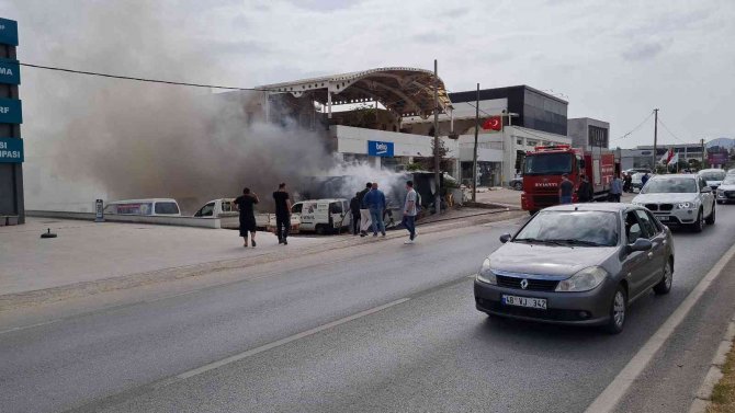Bodrum’da Yangın Paniği