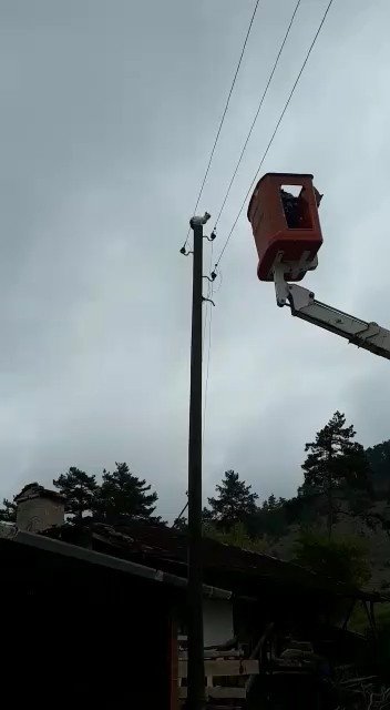 Önce Direkte Mahsur Kaldı, Sonra İnmemek İçin Direndi