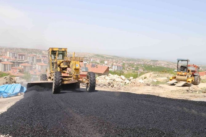 Battalgazi Yıldıztepe’de Asfaltlama Çalışmaları