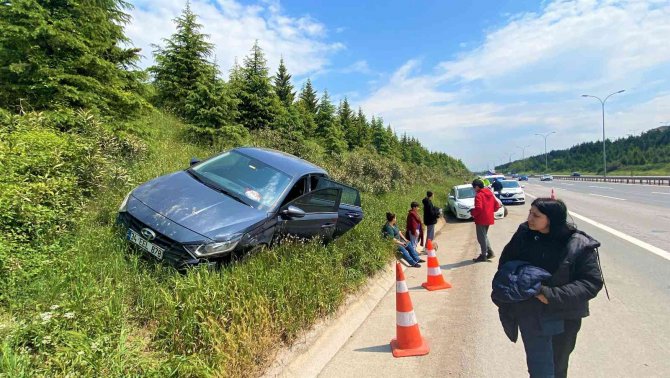 Tem’e Düşen Taş Kazaya Sebep Oldu: 2 Yaralı