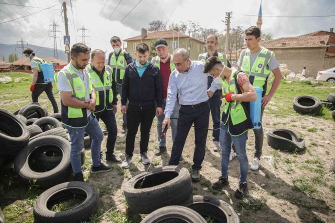 Kütahya’da Karasinekle Mücadele