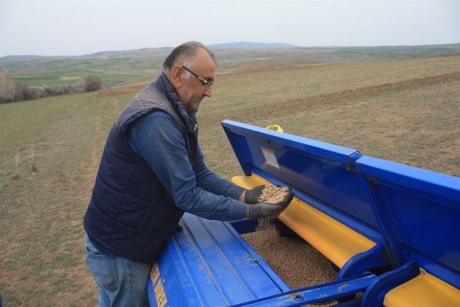 Yozgat’ta Toprak İşlemesiz Nohut Ekimi Yapıldı
