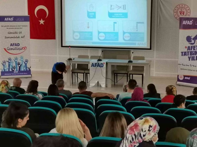 Gençlik Ve Spor Müdürlüğü Personeline Afet Eğitimi