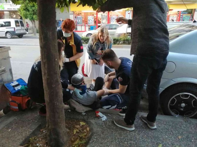 Motosiklet Sürücüsünü Yaralayan Kadın Sürücü Gözyaşlarını Tutamadı