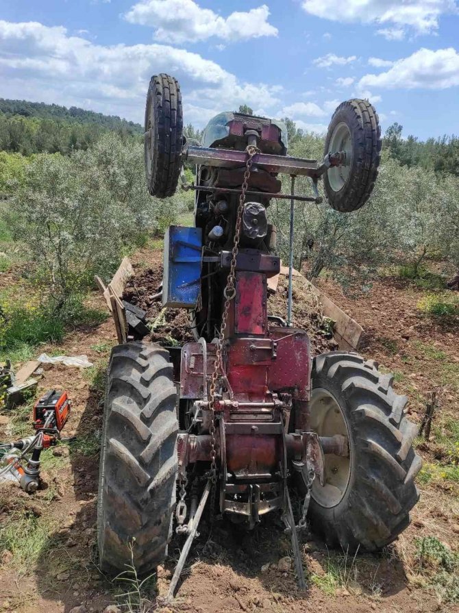 Traktörle Römorku Arasına Sıkışan Kadın Yaralandı