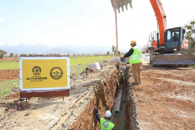 Büyükşehir Deski̇’den Tavas Çağırgan’da Altyapı Atağı