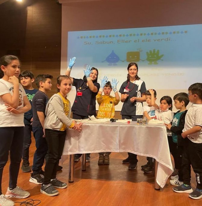 Egekent Hastanesi’nden Öğrencilere Hijyen Eğitimi