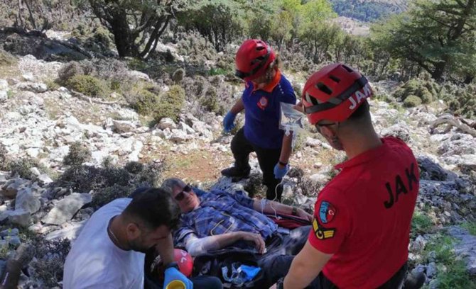 Yedek Paraşütü Açılan İ̇ngiliz Turist Kayalıklara Düştü