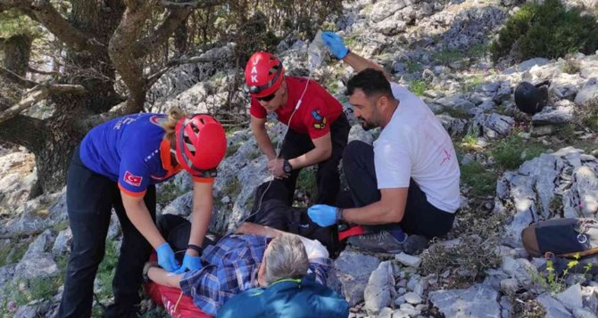 Yedek Paraşütü Açılan İ̇ngiliz Turist Kayalıklara Düştü