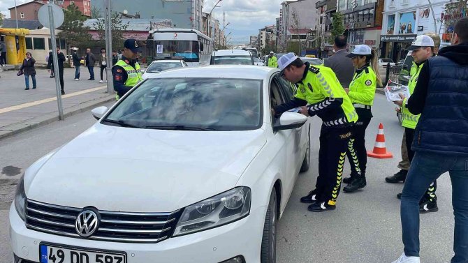 Muş’ta "Karayolu Trafik Haftası" Denetimi Yapıldı