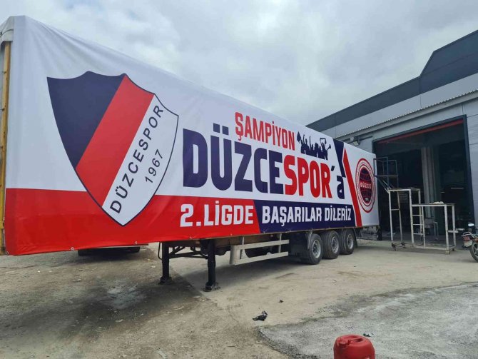Kamyonculardan Düzcespor’a Destek