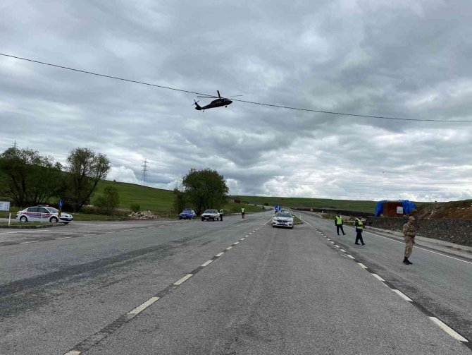 Tunceli’de Havadan Ve Karadan Trafik Denetimi