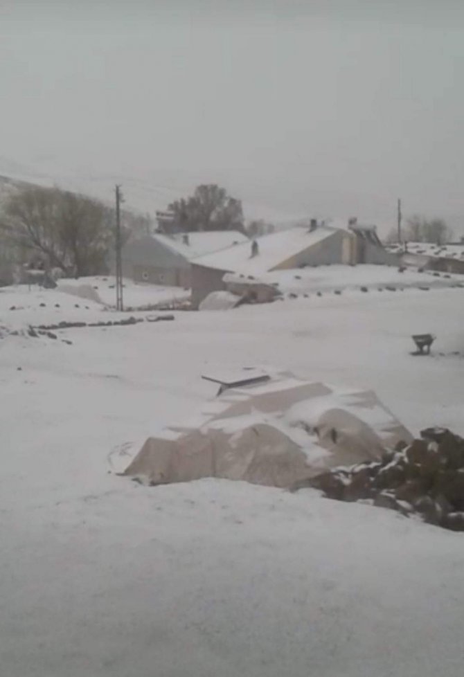 Ahlat’ta Mayıs Ayında Kar Yağdı