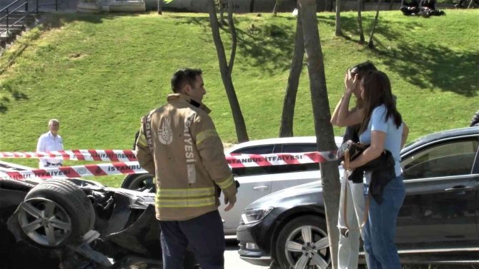 Ümraniye’de ’Kasis’ Kazası: Araç Takla Atarak Savruldu