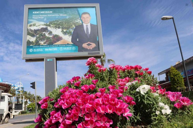 630 Bin Çiçekle Alanya Rengarenk Olacak