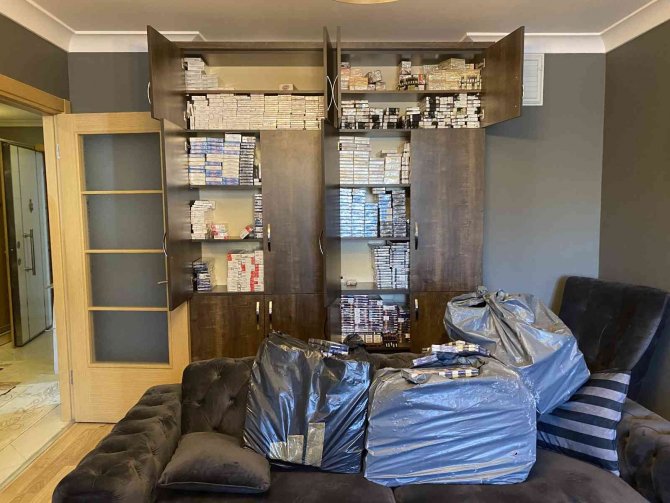 Maltepe’de Kaçak Sigara Ve Sahte Alkol Operasyonu