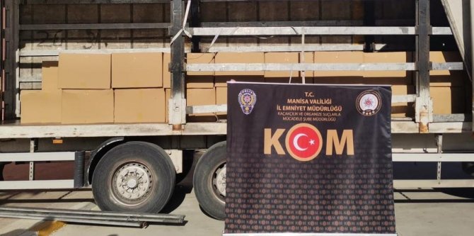 Piyasa Değeri 1 Milyon 800 Bin Tl Olan Kaçak Sigara Ele Geçirildi