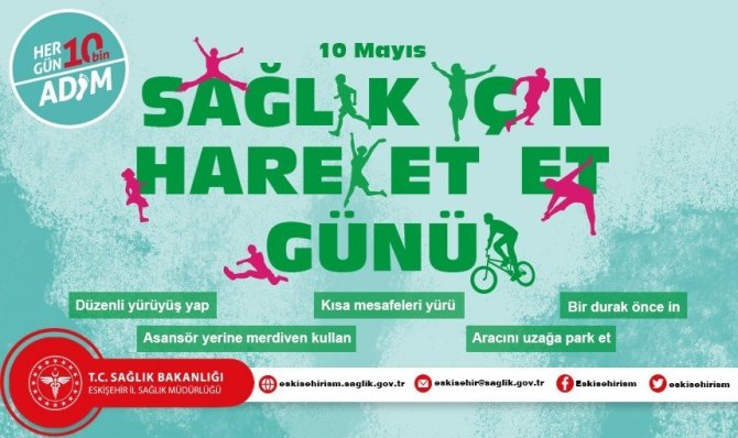 İ̇l Sağlık Müdürü Bilge’den ’10 Mayıs Dünya Sağlık İ̇çin Hareket Et Günü’ Açıklaması