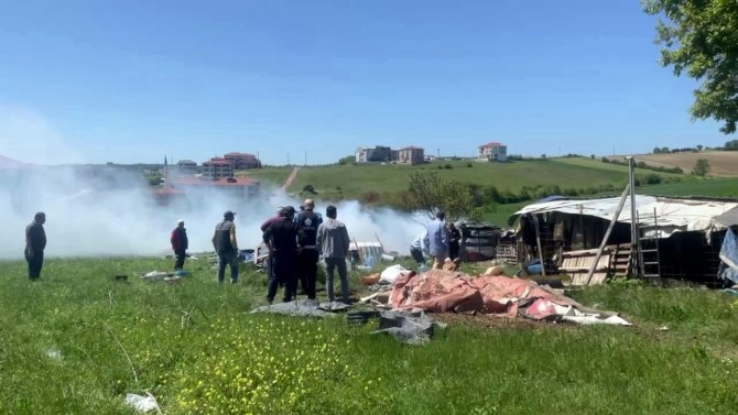 Yangına Müdahale Etmek İsteyen Vatandaş Feci Şekilde Yandı
