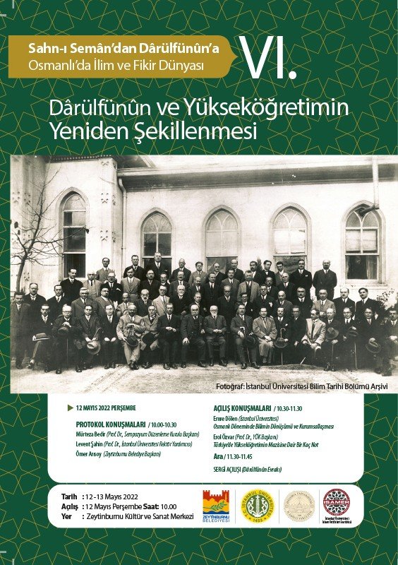 Sahn-ı Semân’dan Dârülfünûn’a Osmanlı’da İ̇lim Ve Fikir Dünyası Zksm’de Konuşulacak