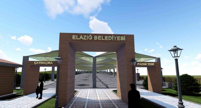 Elazığ’da Kent-köy Pazarı’nın Yapım Çalışmaları Sürüyor