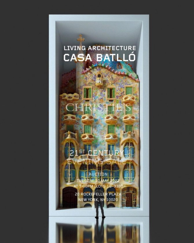 Refik Anadol’un “Casa Batllo: Yaşayan Mimari” Adlı Nft Eseri Açık Artırmada 1,38 Milyon Dolara Satıldı