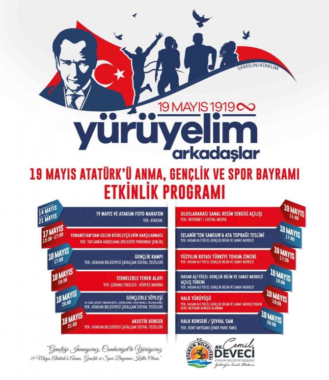 Atakum Belediyesi’nden 19 Mayıs Programı