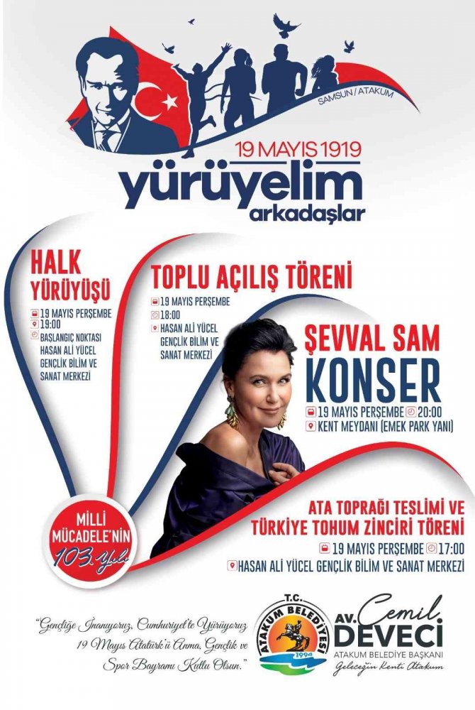 Atakum Belediyesi’nden 19 Mayıs Programı