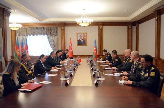 Azerbaycan Savunma Bakanı Hasanov, Mgk Genel Sekreteri Hacımüftüoğlu İle Bir Araya Geldi