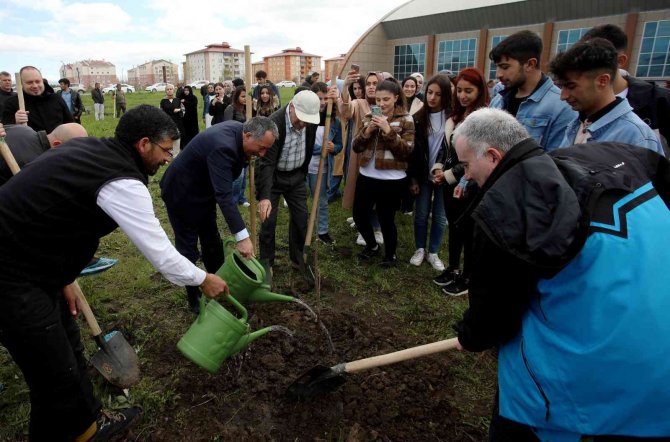 Ai̇çü’de Fidanlar Meyve Vermesi İçin Toprakla Buluşturuldu