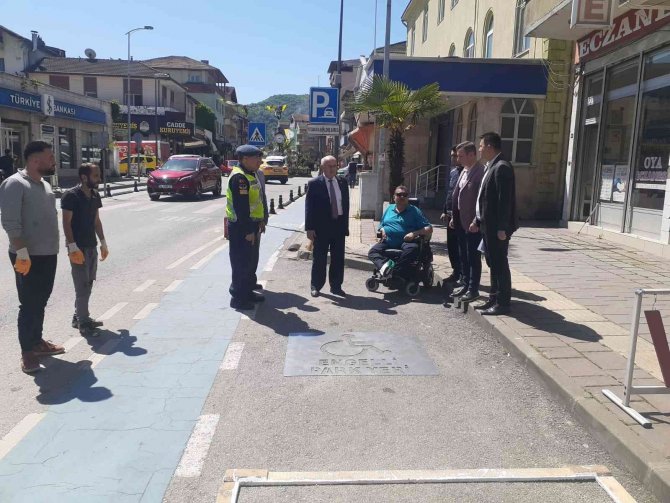 Kozcağız’da Engelli Araç Parkına Çözüm