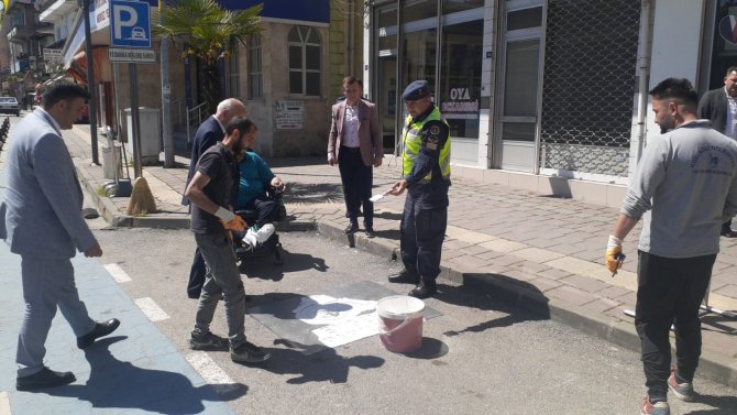 Kozcağız’da Engelli Araç Parkına Çözüm