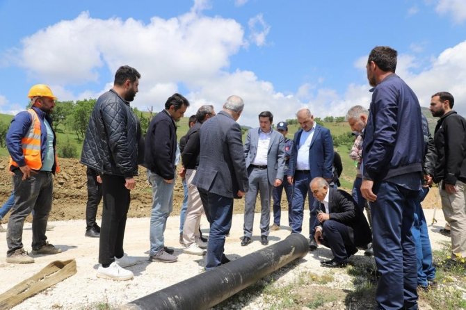 Lice İçme Suyu Ve Kanalizasyon Projesinde Çalışmalar Sürüyor