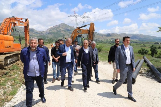 Lice İçme Suyu Ve Kanalizasyon Projesinde Çalışmalar Sürüyor