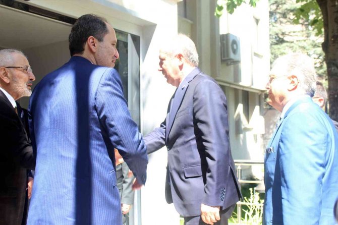 Memleket Partisi Genel Başkanı İ̇nce’den, Yeniden Refah Partisi Genel Başkanı Erbakan’a Ziyaret