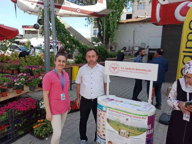 Osmaneli’nde Sağlıkçılar Vatandaşları Kkka Hastalığına Karşı Bilgilendirdi