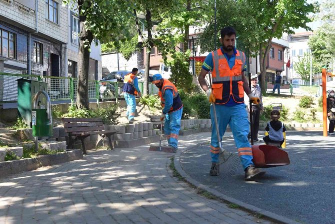 Yıldırım’ın Cadde Ve Sokaklarında Bahar Temizliği