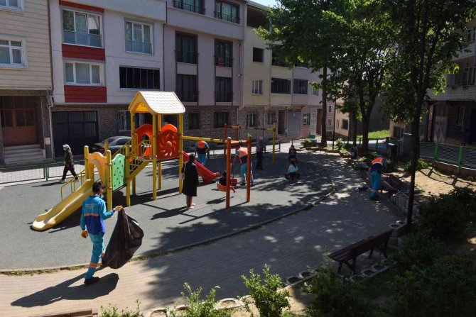 Yıldırım’ın Cadde Ve Sokaklarında Bahar Temizliği