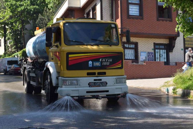 Yıldırım’ın Cadde Ve Sokaklarında Bahar Temizliği