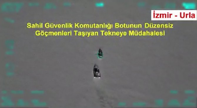 Kucağındaki Bebekle Sahil Güvenlik Tarafından Kurtarıldı