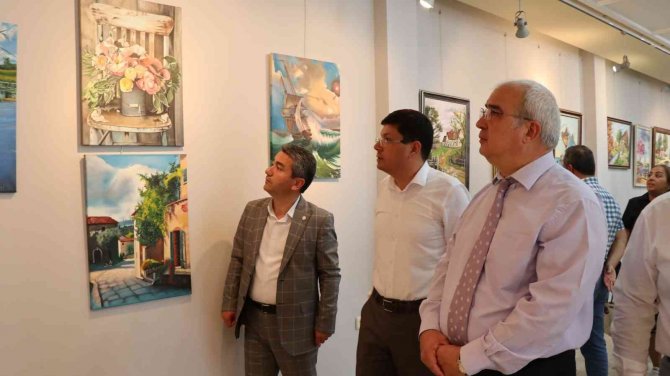 Nazilli Belediyesi Kursiyerlerinin Resim Sergisi Beğeni Kazandı