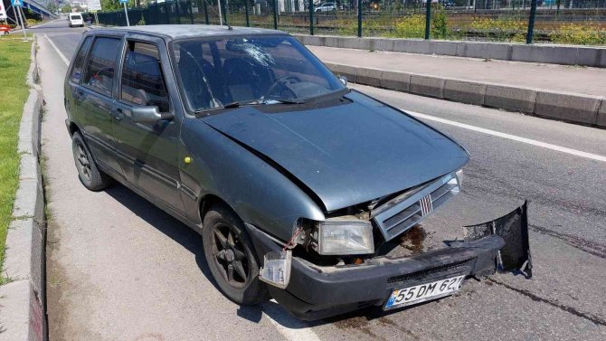 Tedavi İçin Hastaneye Giderken Kazada Yaralandı