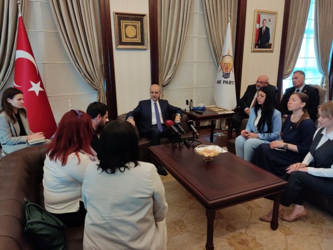 Ak Parti Genel Başkanvekili Kurtulmuş, Ukrayna Heyetini Kabul Etti