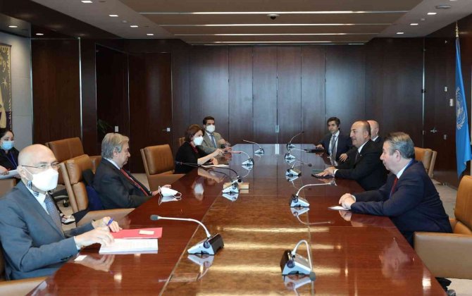 Dışişleri Bakanı Çavuşoğlu, Bm Genel Sekreteri Guterres İle Görüştü