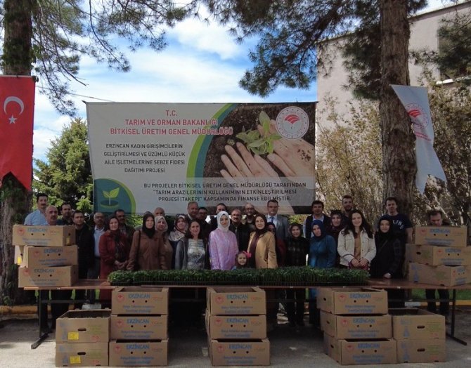 Erzincan’da Kadın Çiftçilere Fide Desteği